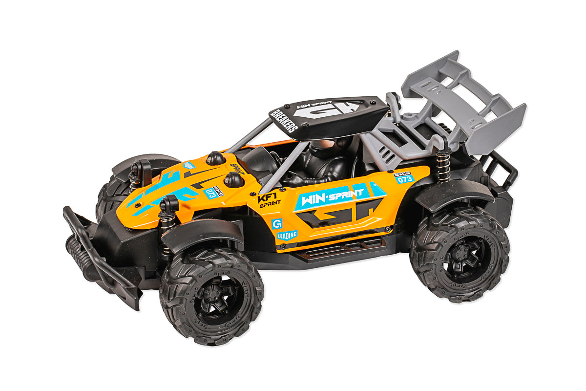 Chaser R/C w/light 1:18 2,4GHz 3,7V 500mAh, orange